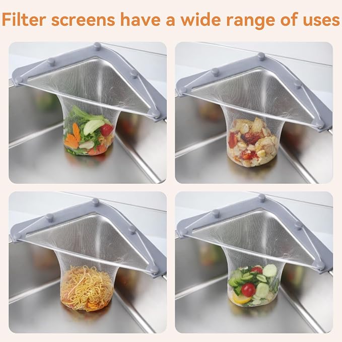 Triangular Sink Strainer | Anti-Clog Magic Mesh