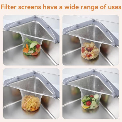 Triangular Sink Strainer | Anti-Clog Magic Mesh