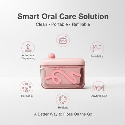 ✨Travel-sized storage case - features an automatic pop-up dispenser, portable and refillable, perfect for oral care at home, in restaurants, and while traveling.