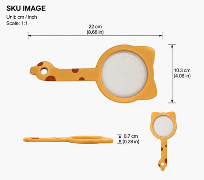 Fine mesh strainer with versatile functions. Perfect for straining coffee, tea and sifting flour. It is an ideal kitchen tool for cooking and food preparation.