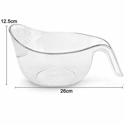 The Ultimate Multipurpose Rice Strainer: Wash, Drain & Store with Zero Mess!