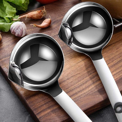 Stainless Steel Fat Separator Skimmer Soup Ladle for Kitchen Cooking