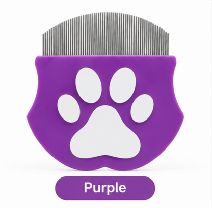 Curved Fine-Tooth Pet Grooming Comb