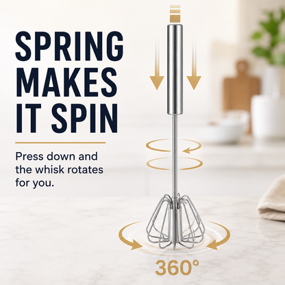 SpinPress Rotary Whisk