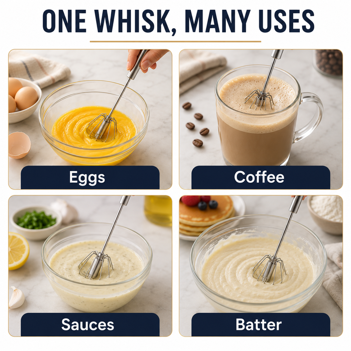 SpinPress Rotary Whisk