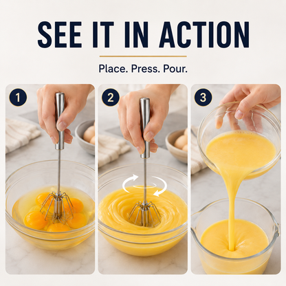 SpinPress Rotary Whisk