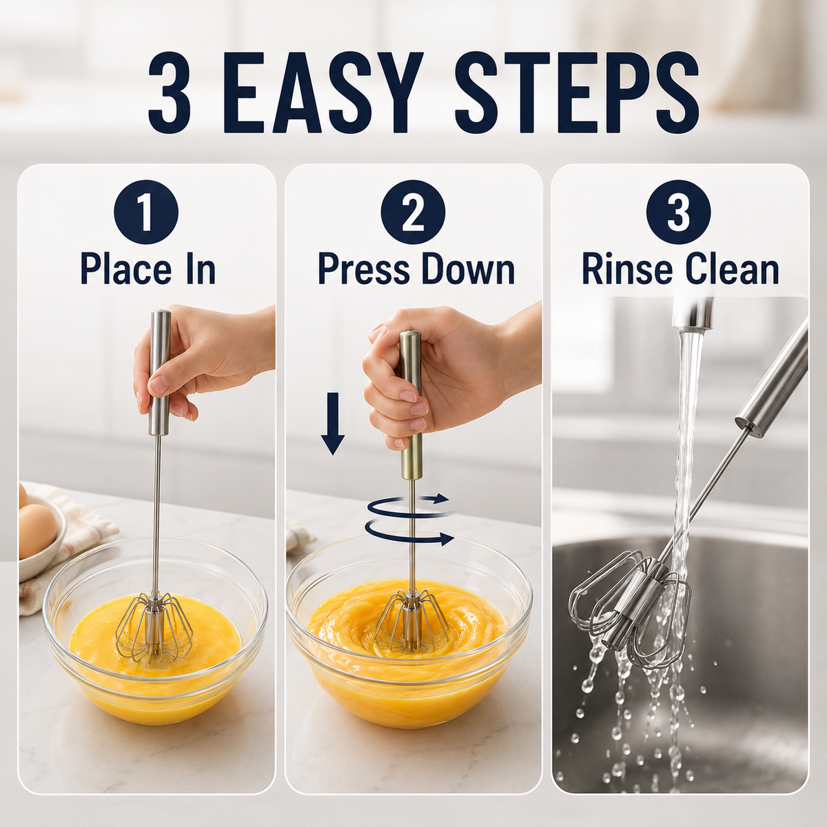 SpinPress Rotary Whisk