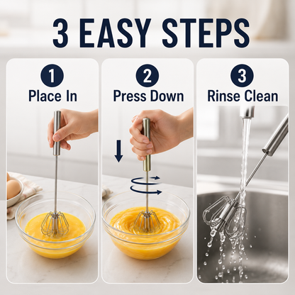 SpinPress Rotary Whisk