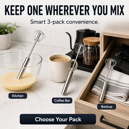 SpinPress Rotary Whisk