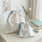 Ribbon Bow Drawstring Pouch