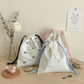 Ribbon Bow Drawstring Pouch