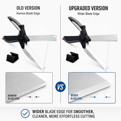2-in-1 Clever Cutter: The Ultimate Kitchen Scissors with Built-in Cutting Board